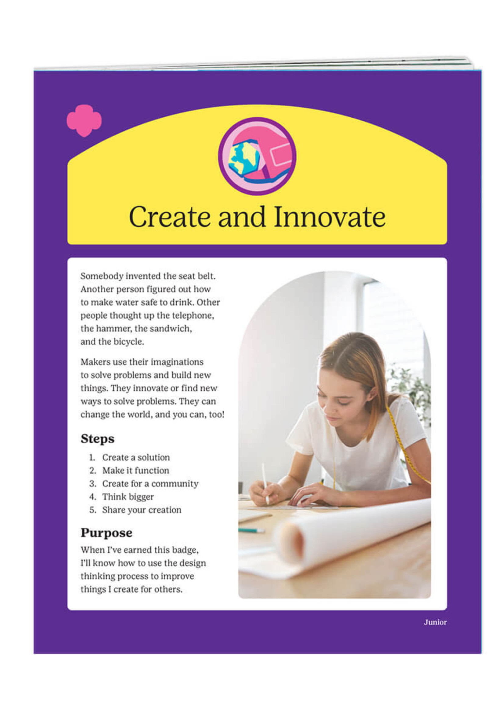 Junior Create & Innovate Badge Requirements