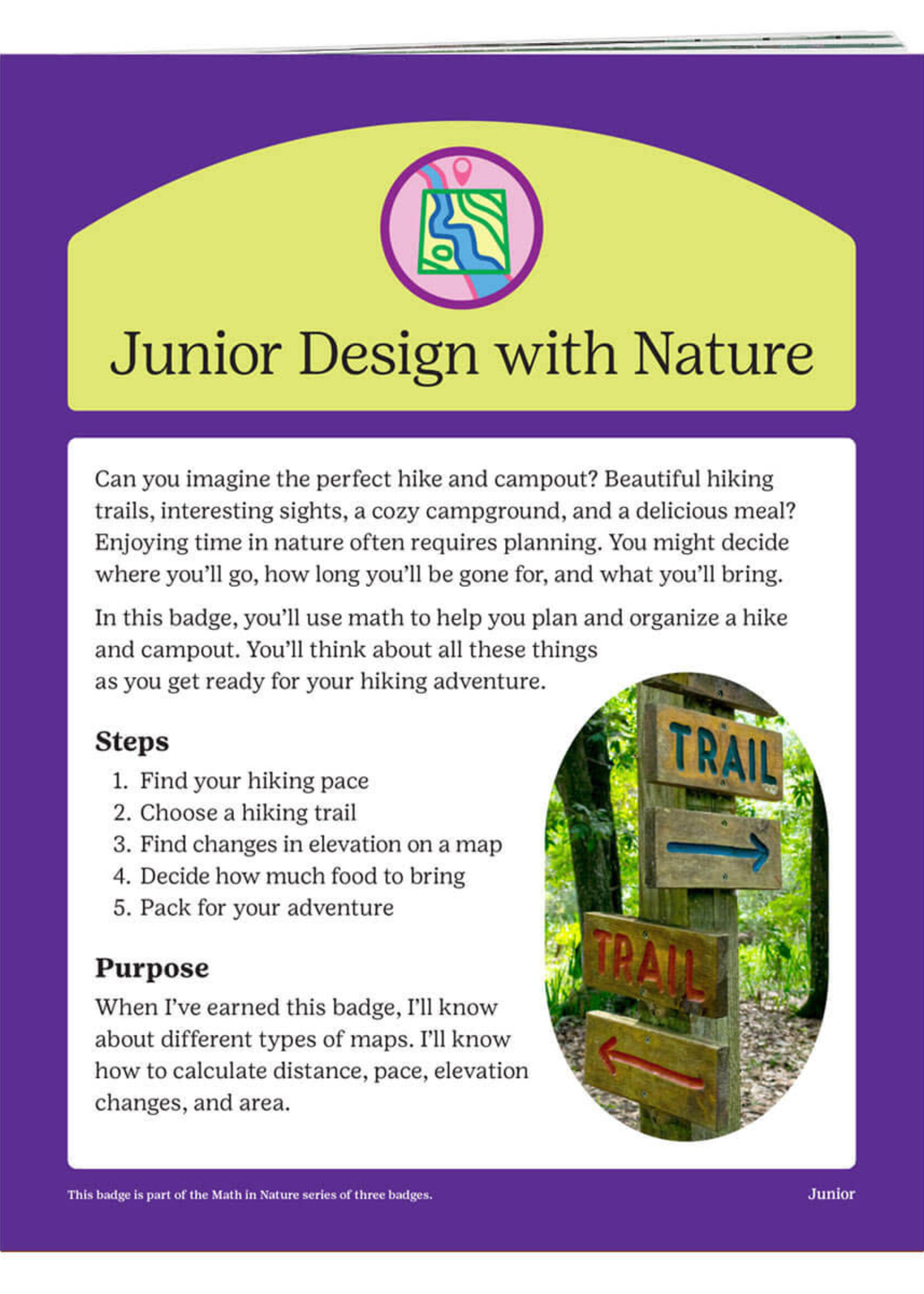 Junior Design with Nature Badge Requirements