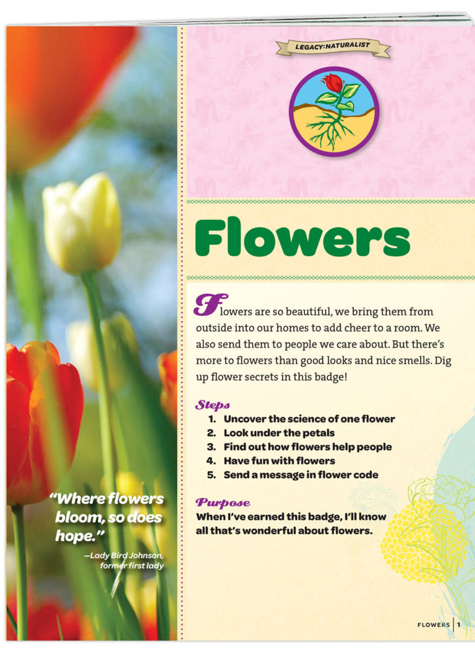 Junior Flower Badge Requirements