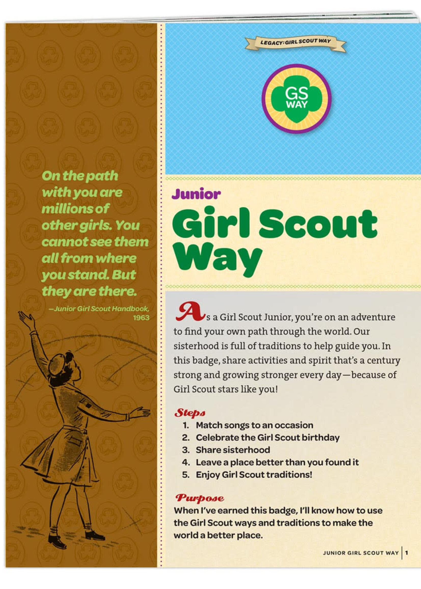 Junior Girl Scout Way Badge Requirements