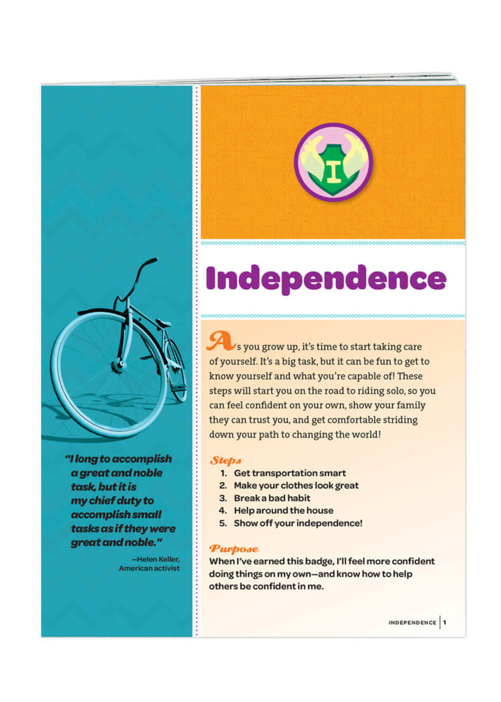Junior Independence Badge Requirements