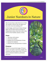 Junior Numbers in Nature Badge Requirements