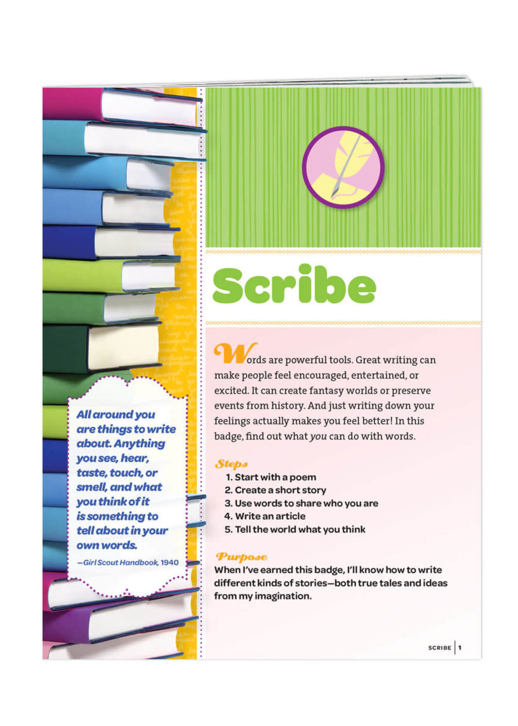 Junior Scribe Badge Requirements
