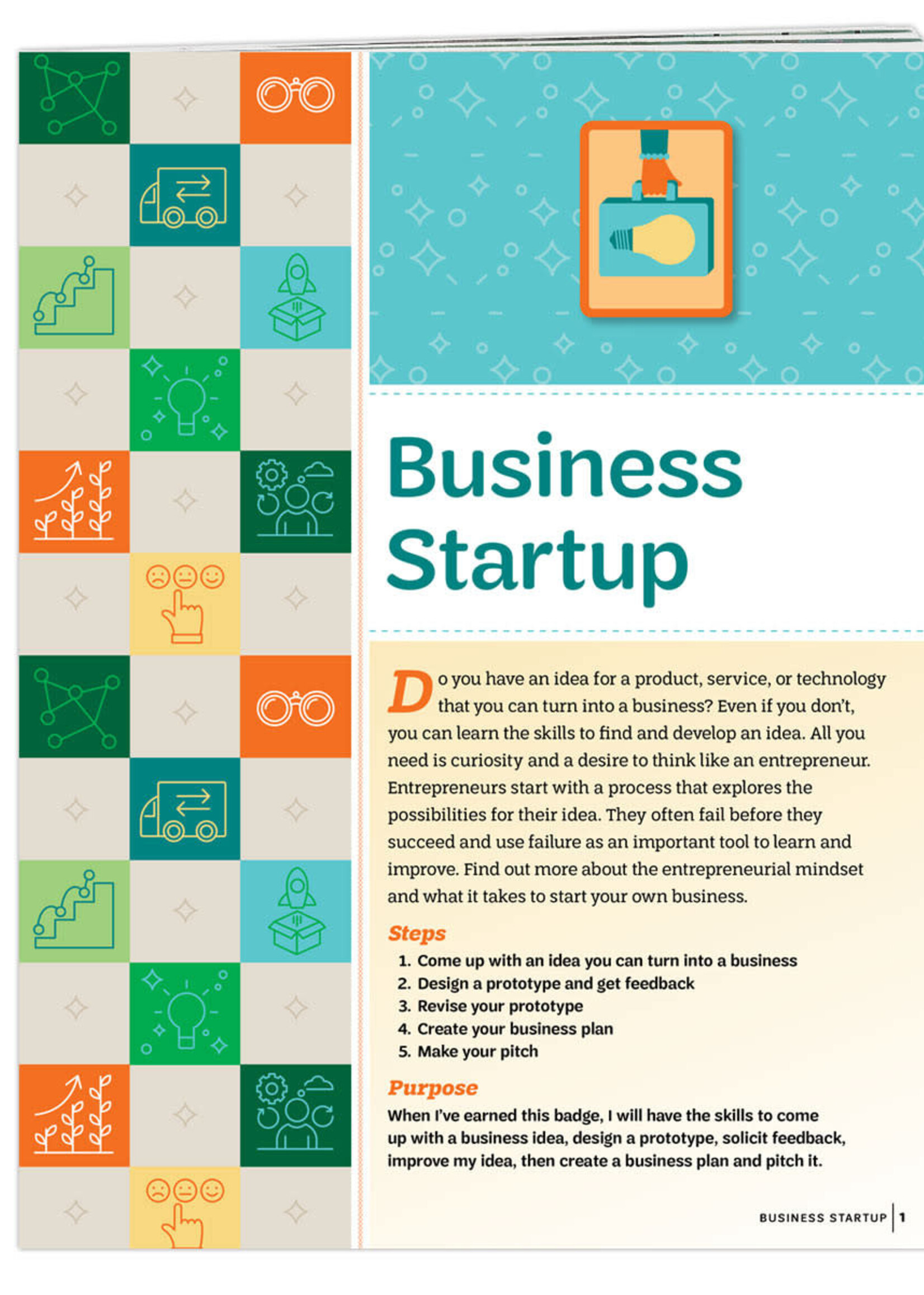 Senior Business Startup Badge Requirements