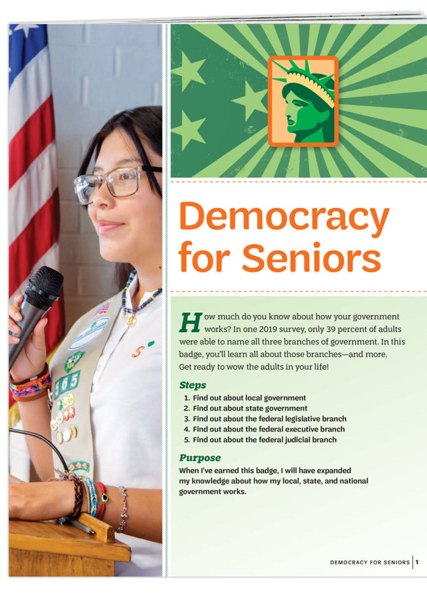 Senior Democracy Badge Requirements