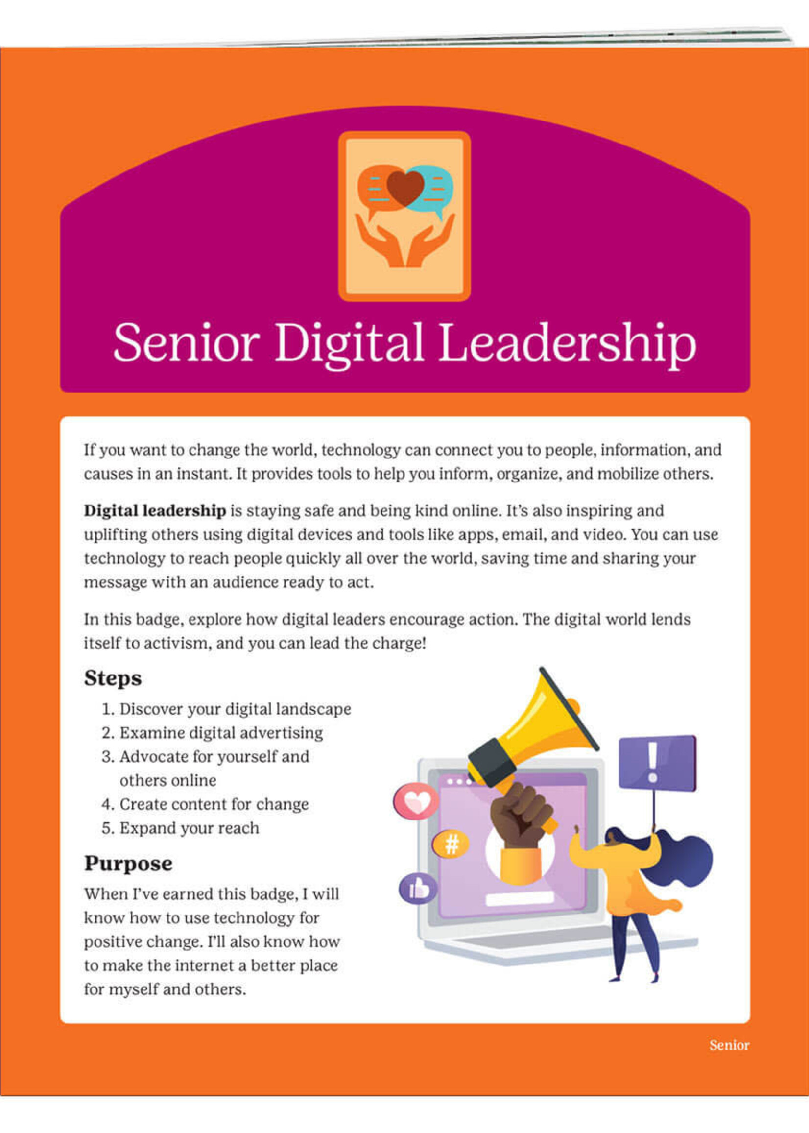 Senior Digital Leadership Badge Requirements