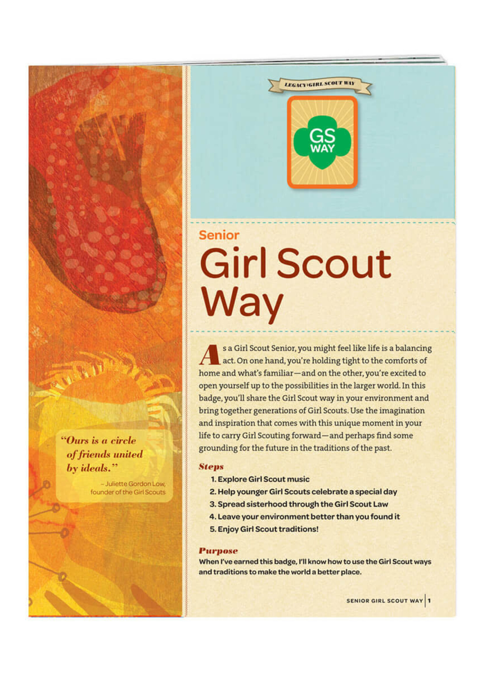 Senior Girl Scout Way Badge Requirements