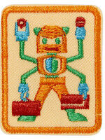 Senior Showcase Robots Badge