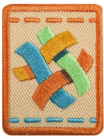 S TEXTILE ARTIST BADGE -PLANET