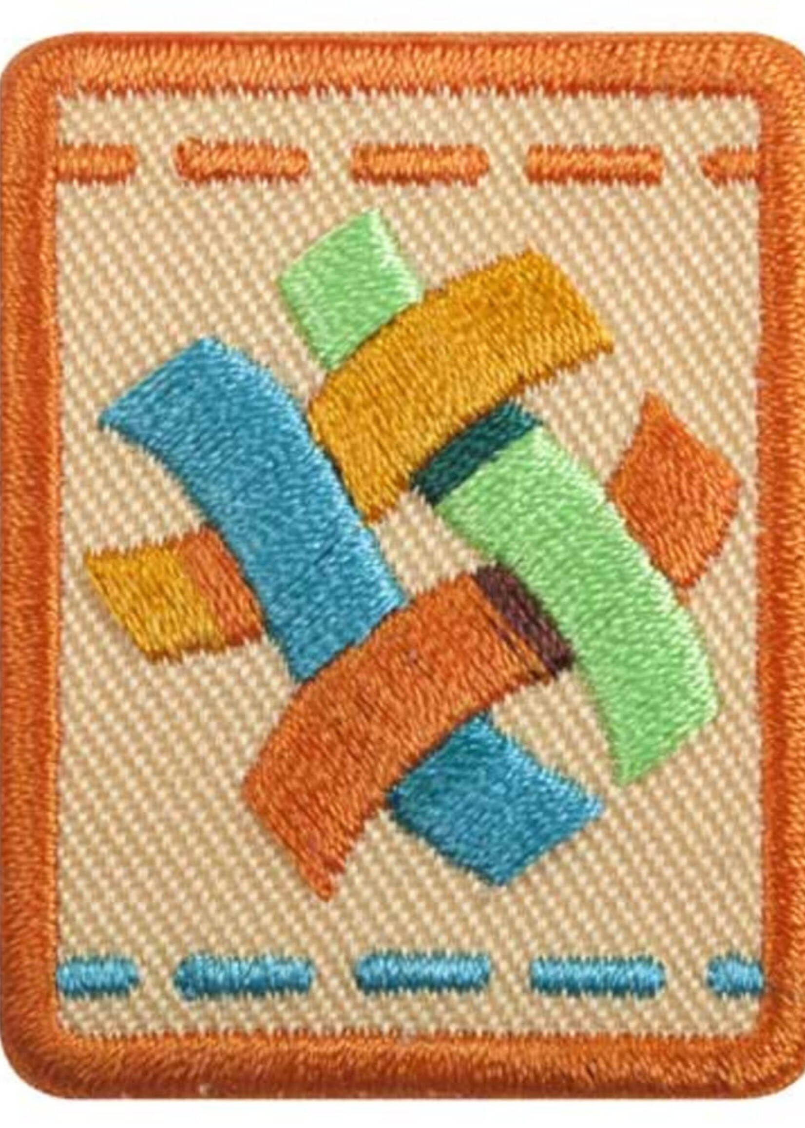 S TEXTILE ARTIST BADGE -PLANET