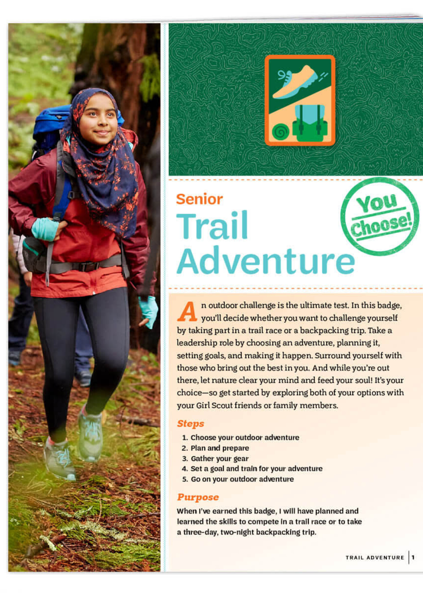 Senior Trail Adventure Badge Requirements