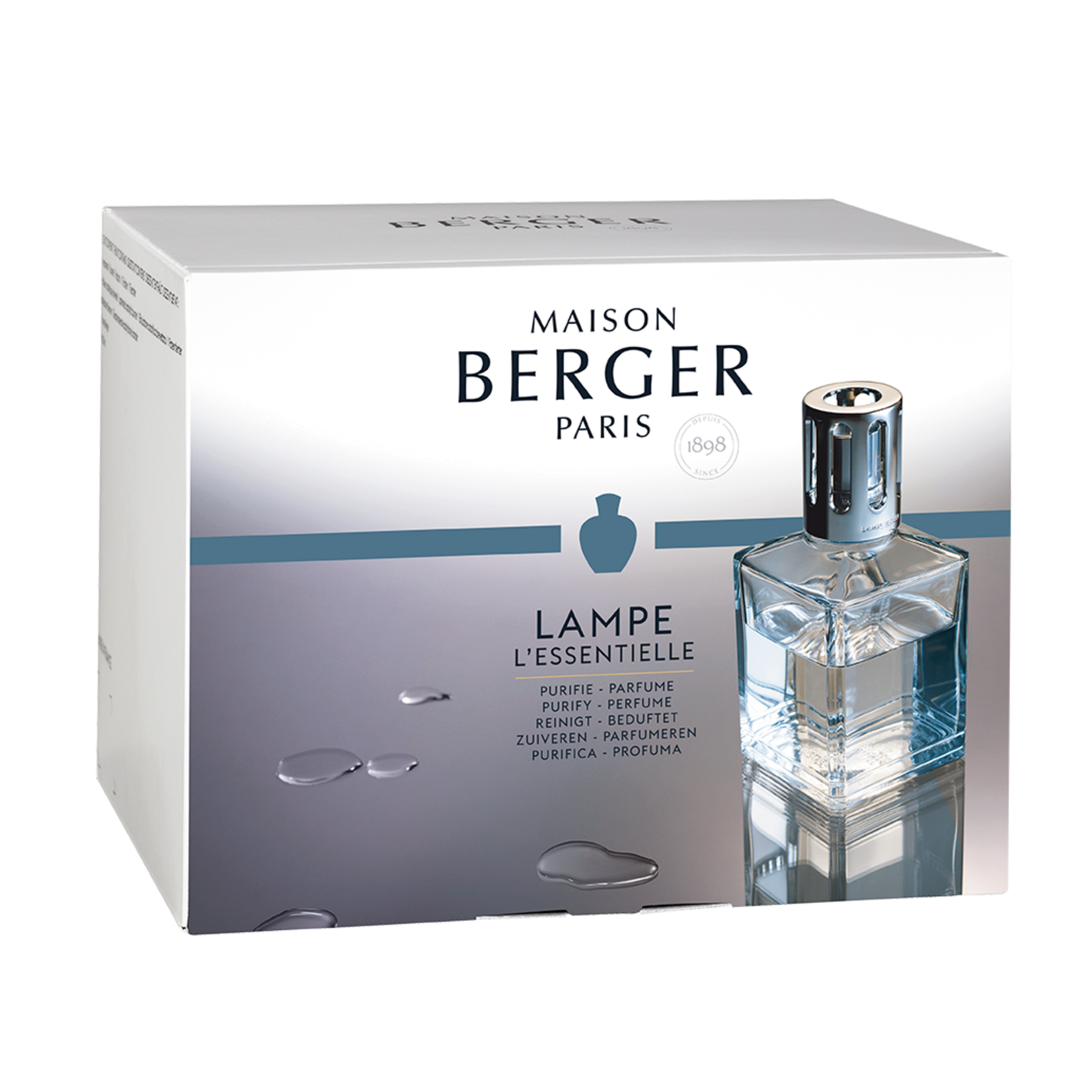 MAISON BERGER Ensemble essentiel carré 1x "Neutre" +1x "Vent d'océan" 250mL