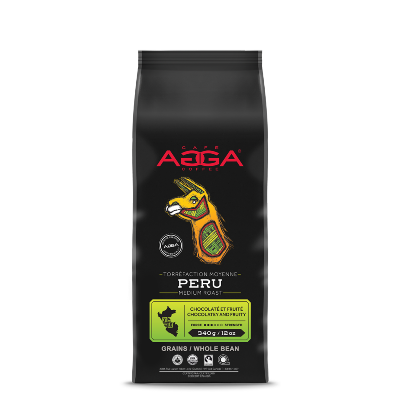 AGGA Café Peru Bio en grains 340g