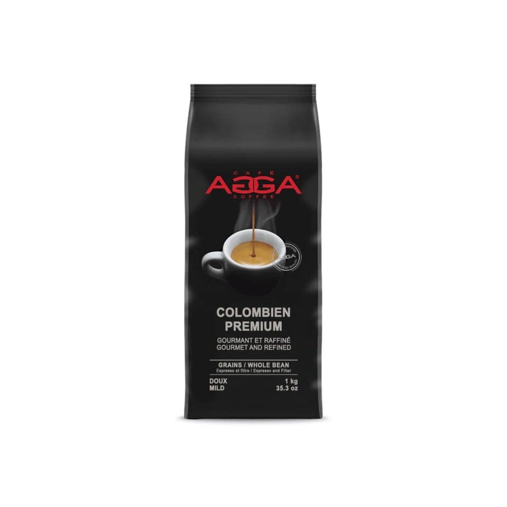 AGGA Café Colombien Premium en grains 1kg