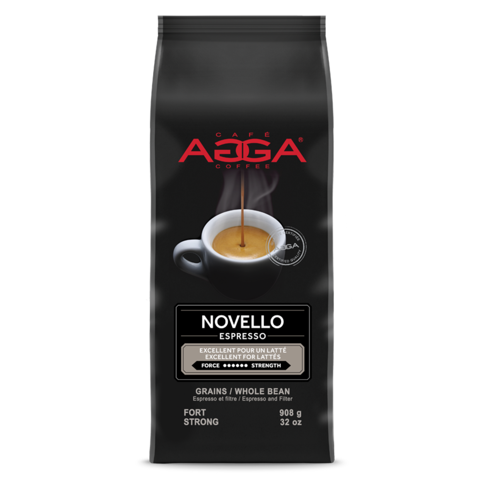 AGGA Café Novello en grains 908g