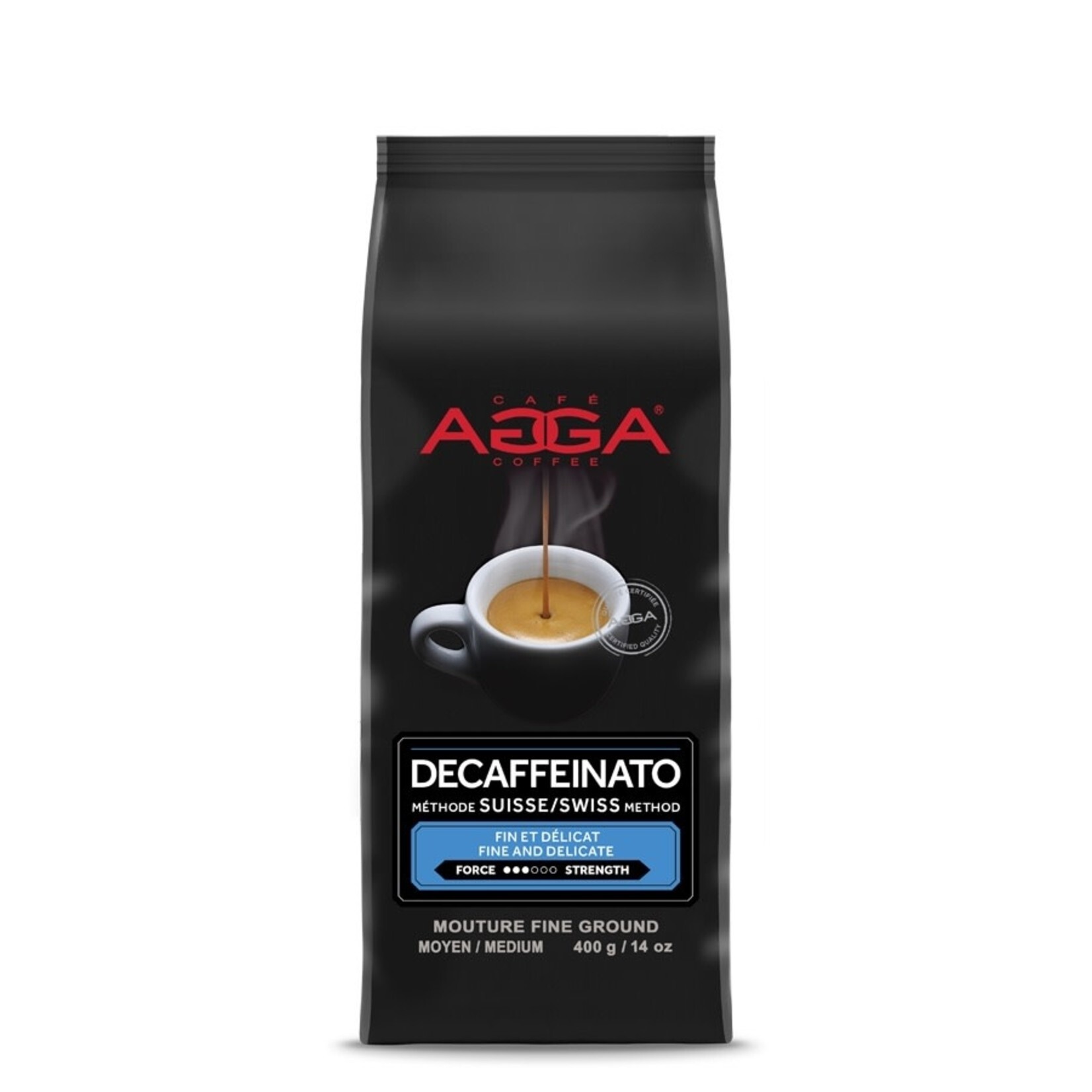 AGGA Café Decaffeinato moulu 400g