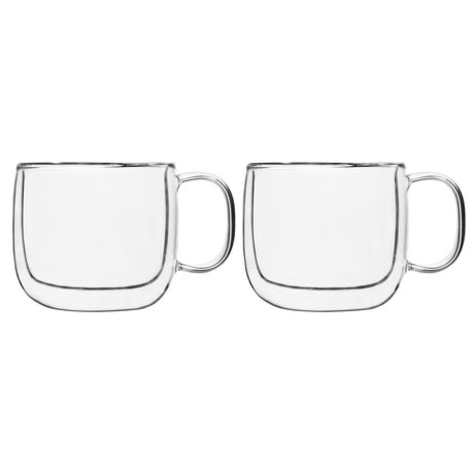 BARISTA+ Ensemble de 2 tasses à café latte double paroi 475mL