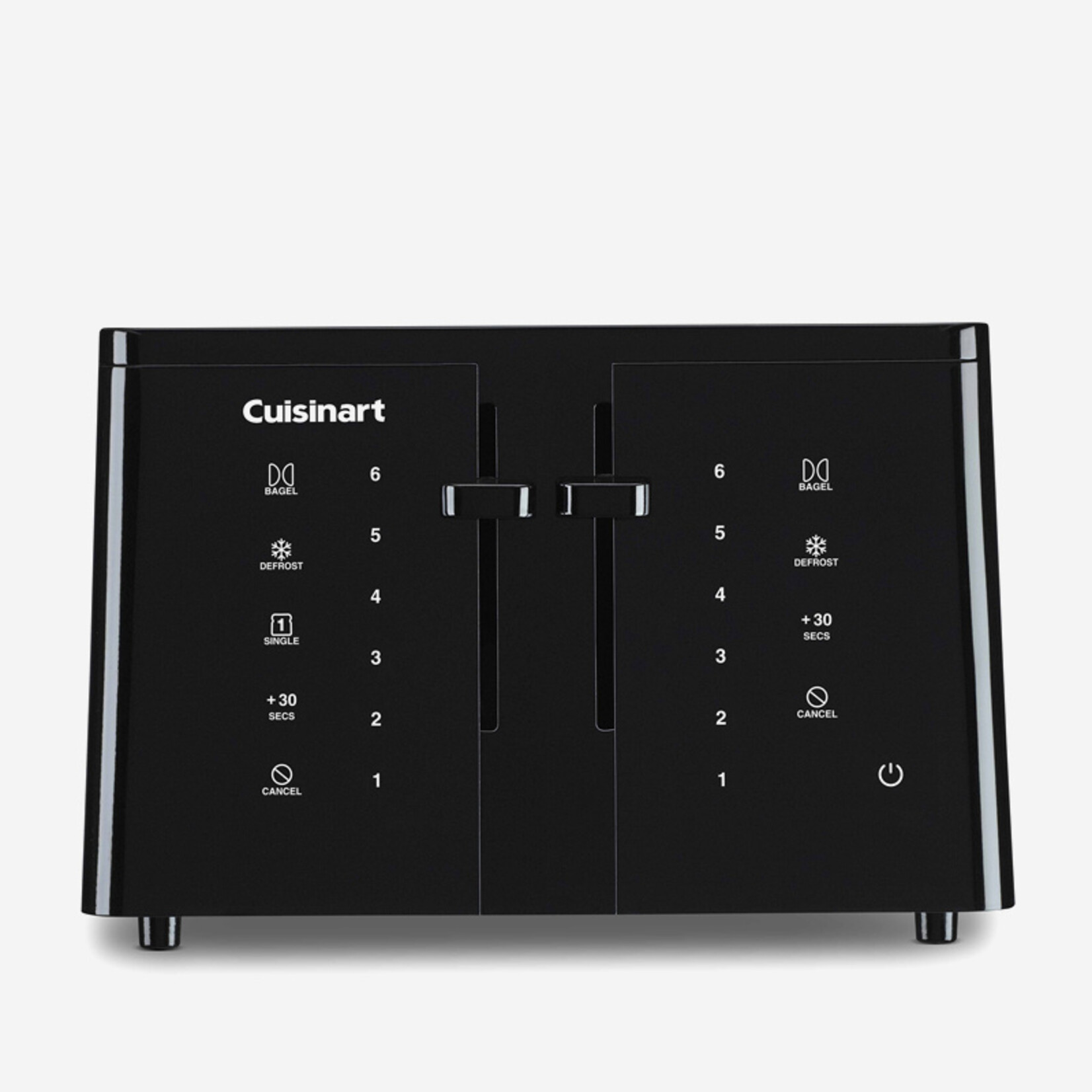 CUISINART Grille-pains noir écran tactile 4 tranches