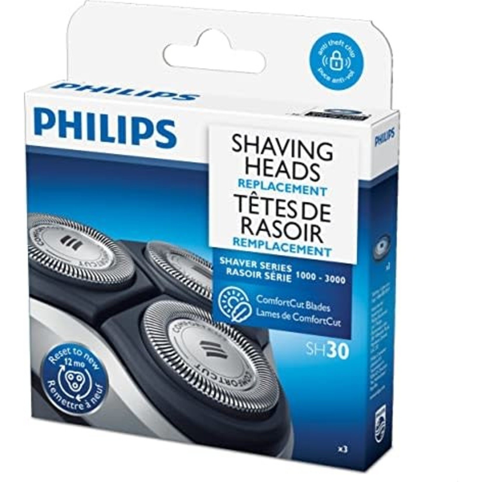 PHILIPS Ensemble de têtes de remplacement pour rasoir Séries 3000/1000