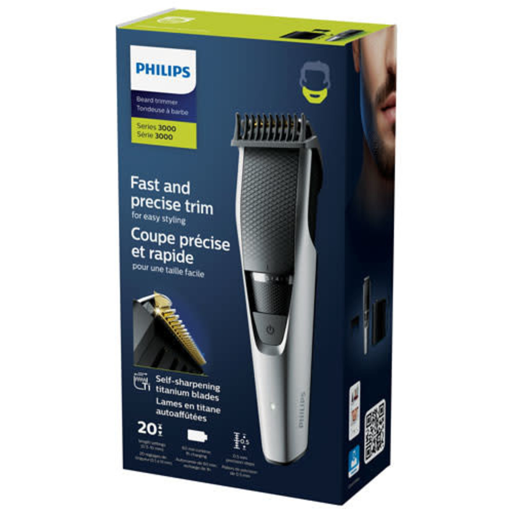 PHILIPS Tondeuse à barbe Séries 3000