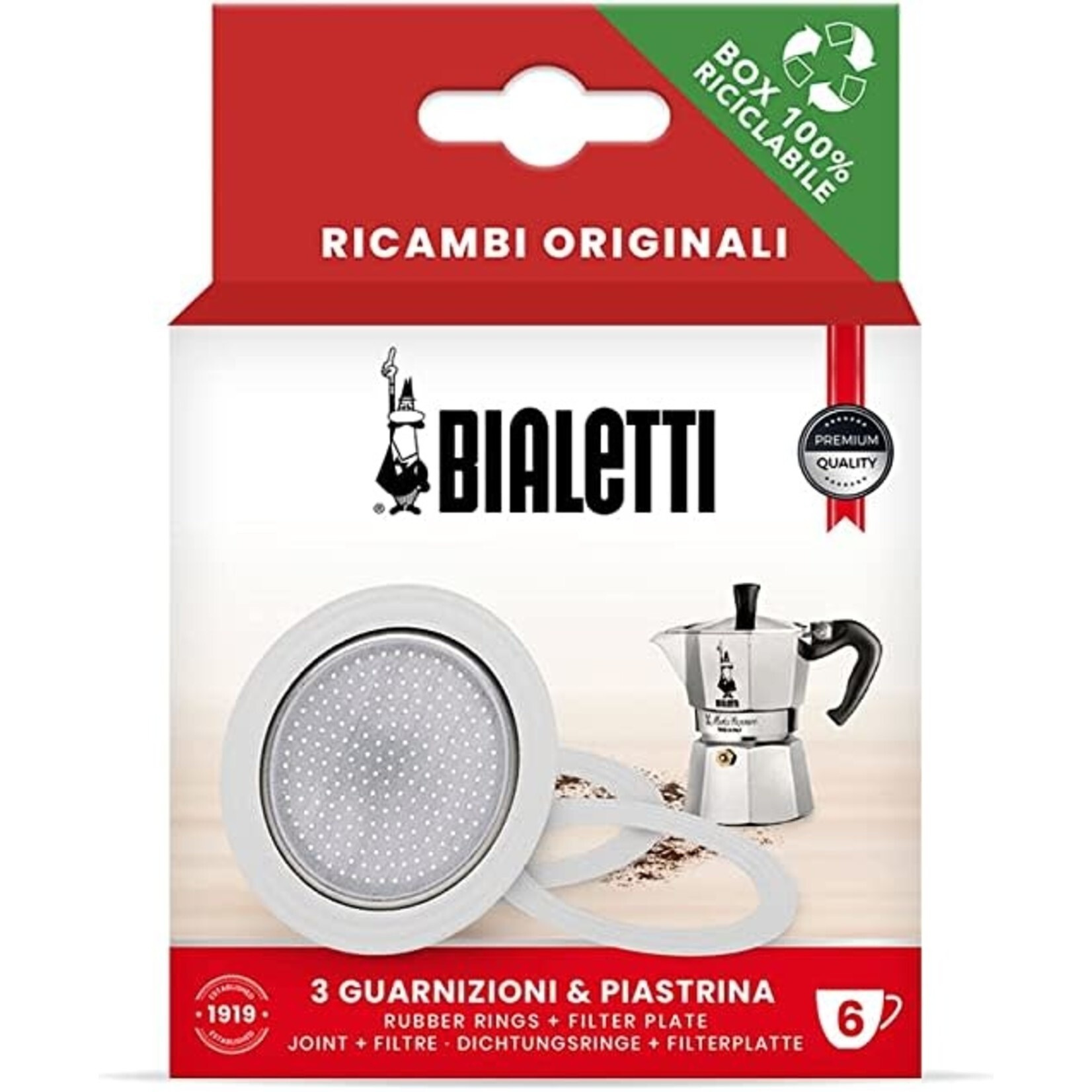 BIALETTI Filtre / joint 6T Moka