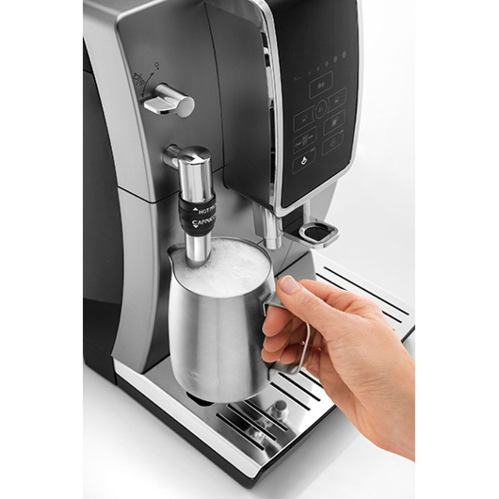 DELONGHI Machine espresso Dinamica True Brew on ice argent