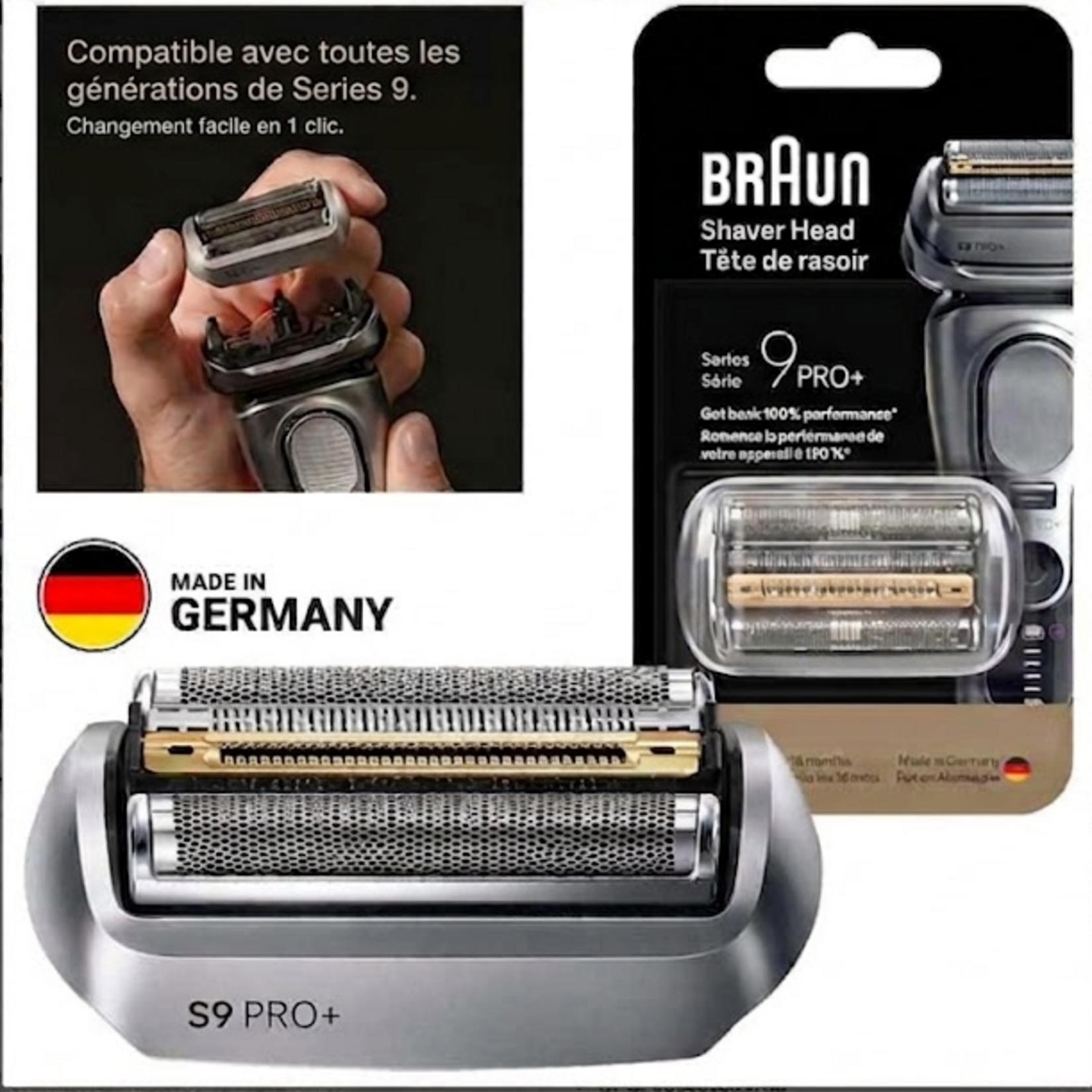 BRAUN Grille/couteau Séries 9 Pro