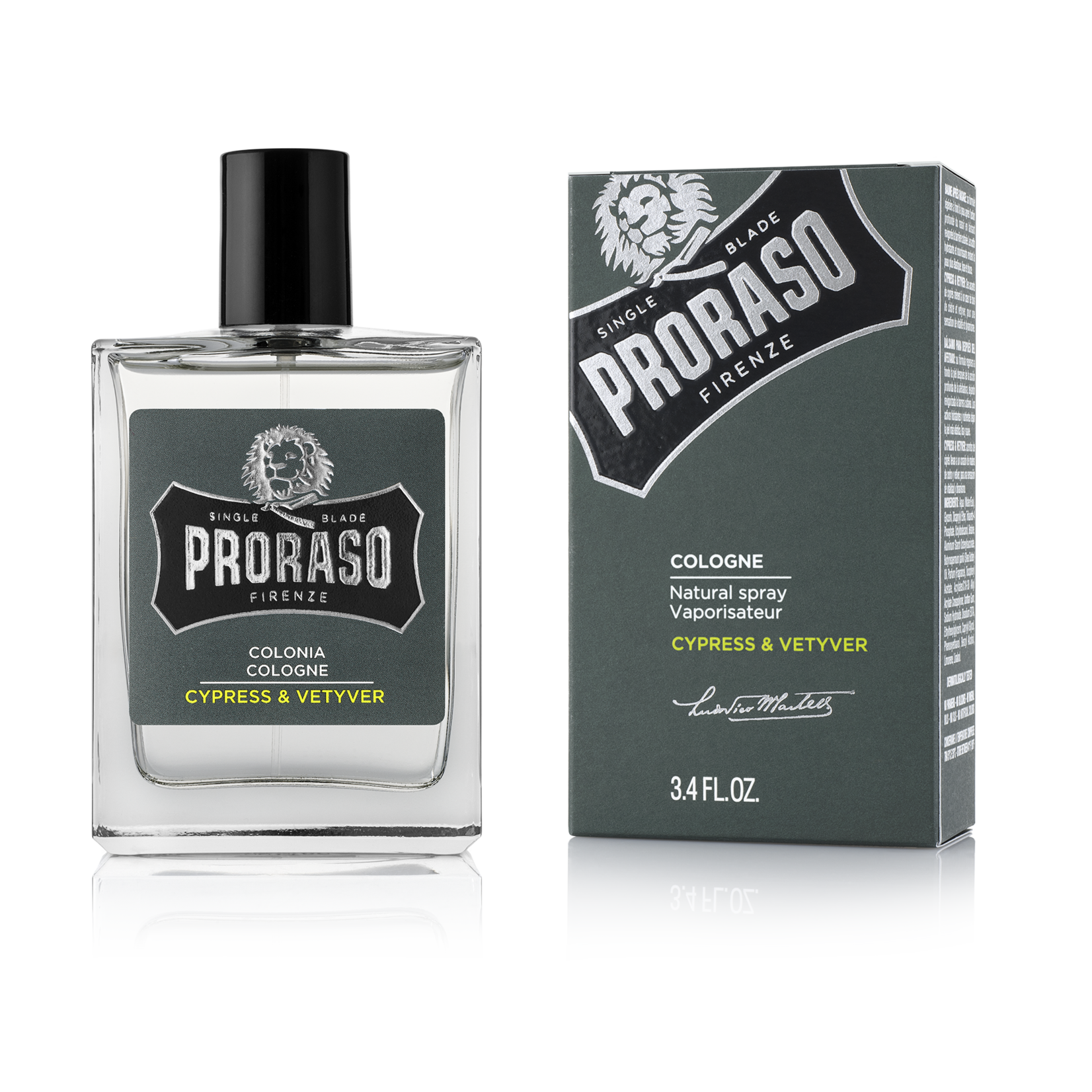 PRORASO COLOGNE VAPORISATEUR CYPRESS & VETYVER 100ML