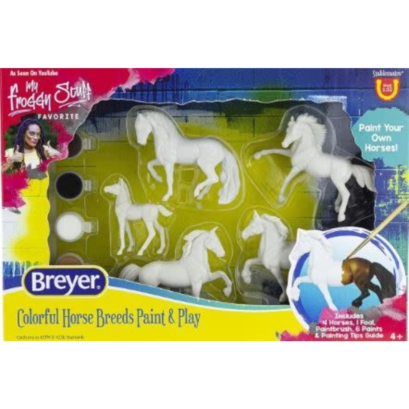 Breyer 4234 Horse Crazy Breeds Paint & Play