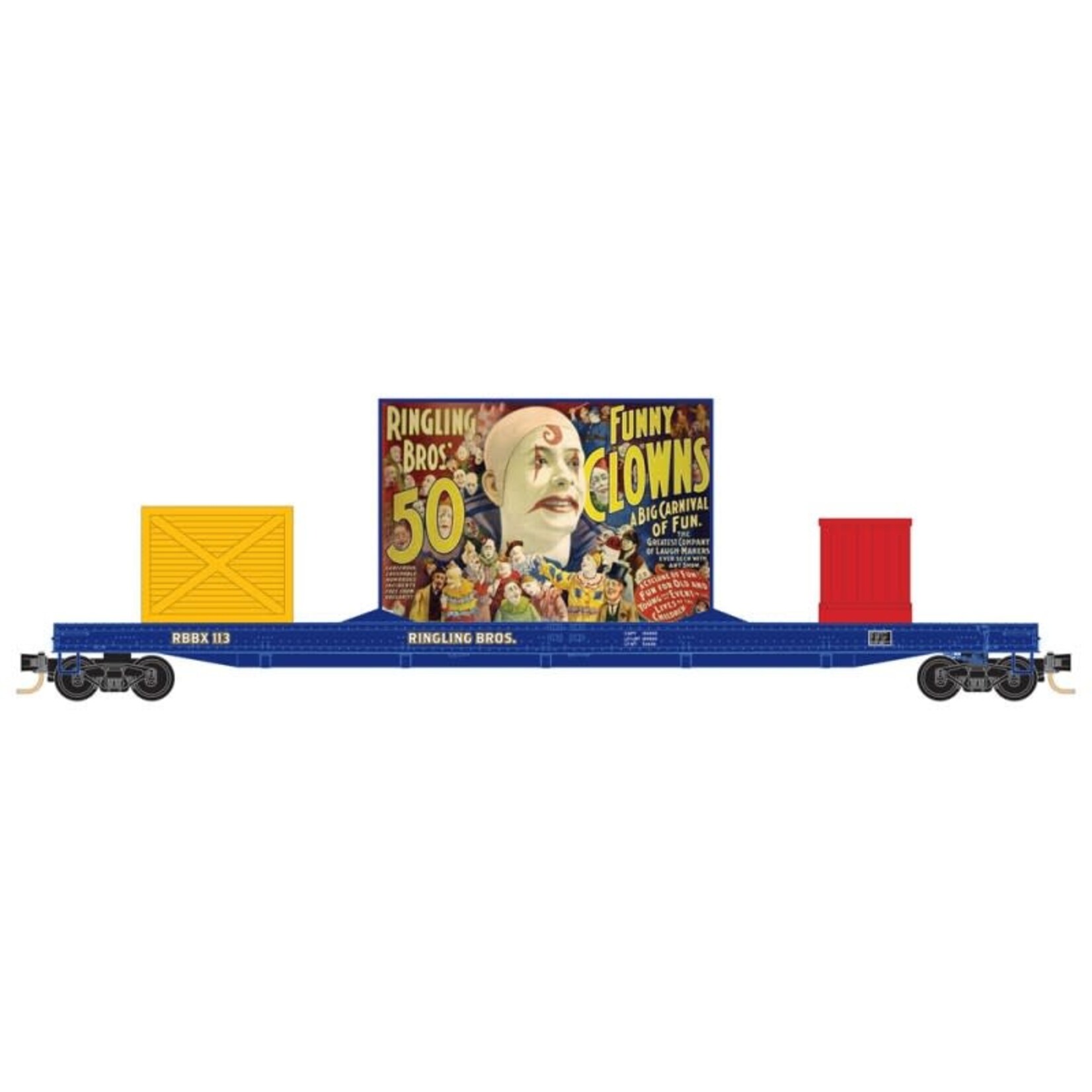 Micro Trains Line 13900261 N Scale RB's - Clown Billboard 5 - Rd 113