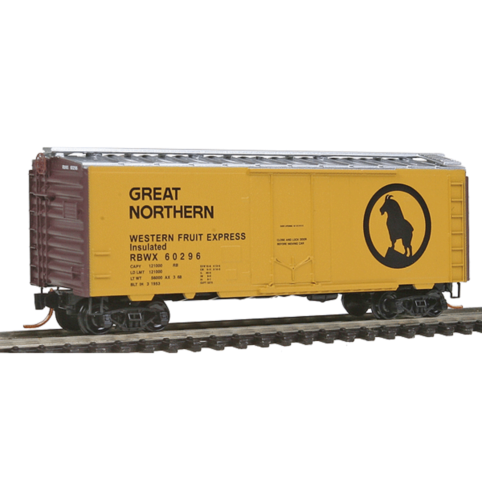 Micro Trains Line 2100460 N Great Northern/Western Fruit Express RBWX 60296 (yell