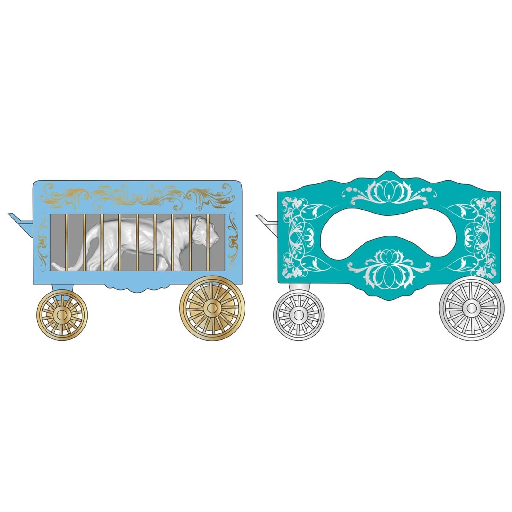 Micro Trains Line 47000320 N Circus Wagon 3 2 pk