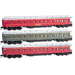 Micro Trains Line 99301320 N Ringling Bros Observation Passenger Car 3-Pack