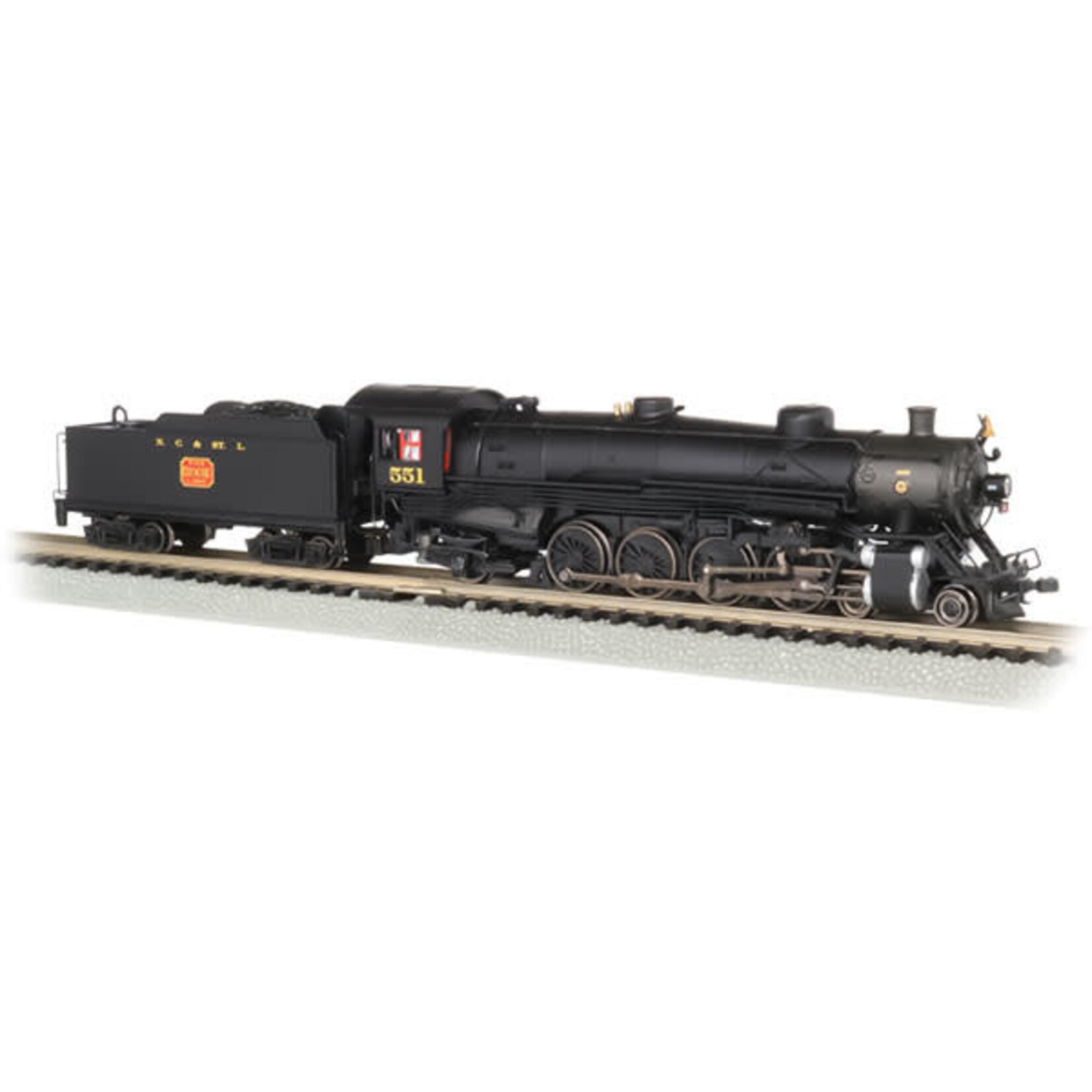 Bachmann 53453 N 4-8-2 Light Mountain Steam Loco NC&StL 551/DCC Sound