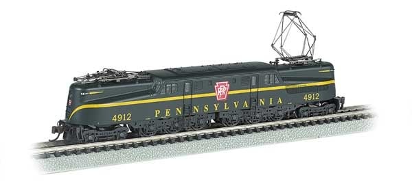 65251 N GG1 Electric Pennsylvania Railroad 4912 (Brunswick Green, yellow, Single Stripe) DCC Ready