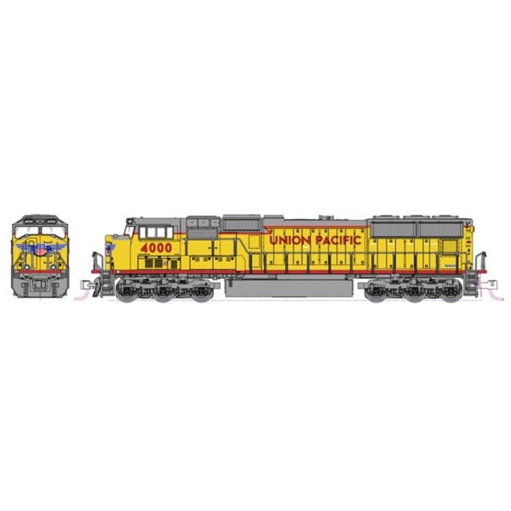 Kato 1767607 N SD70M Diesel UP 4000