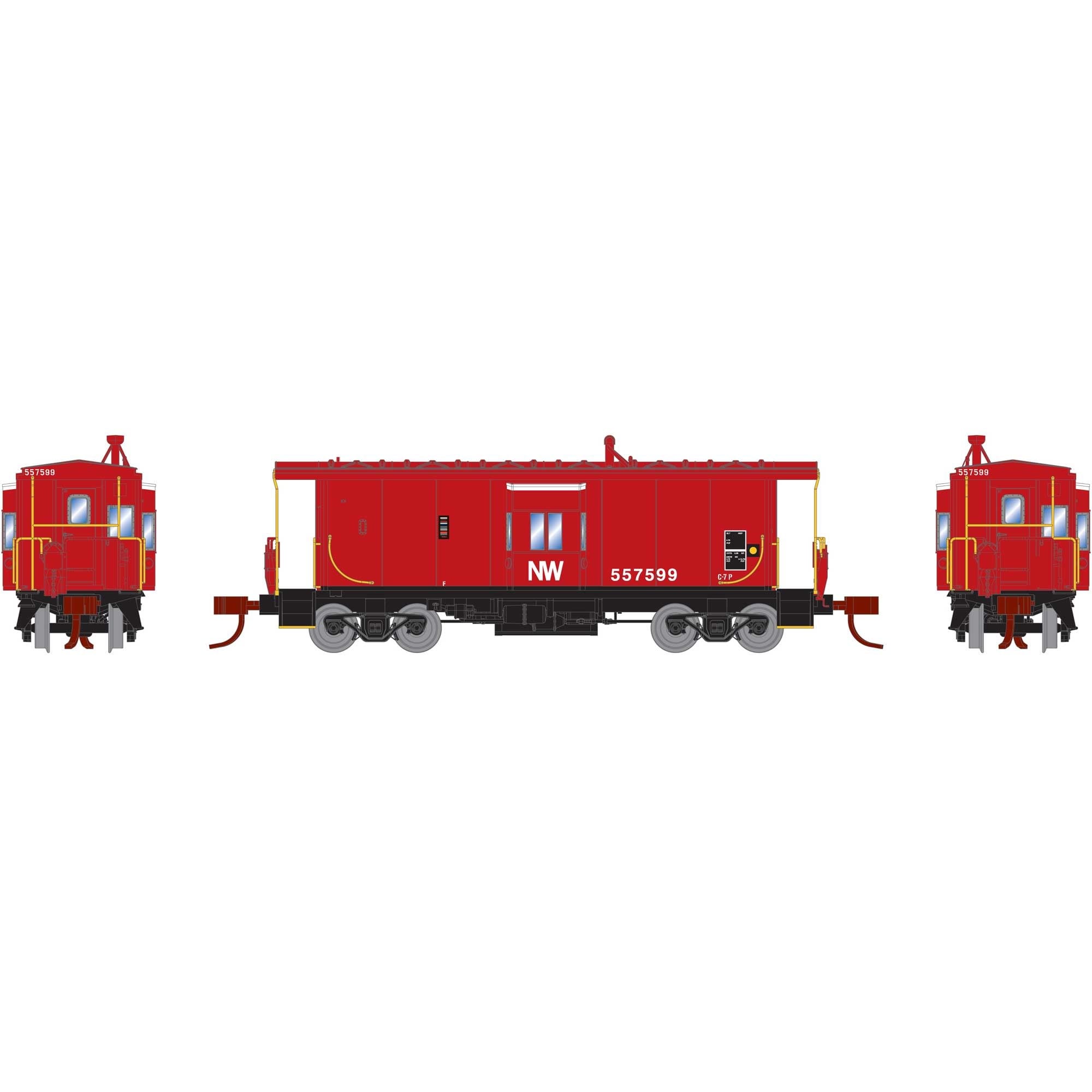 26720 N Bay Window Caboose, N&W 557599