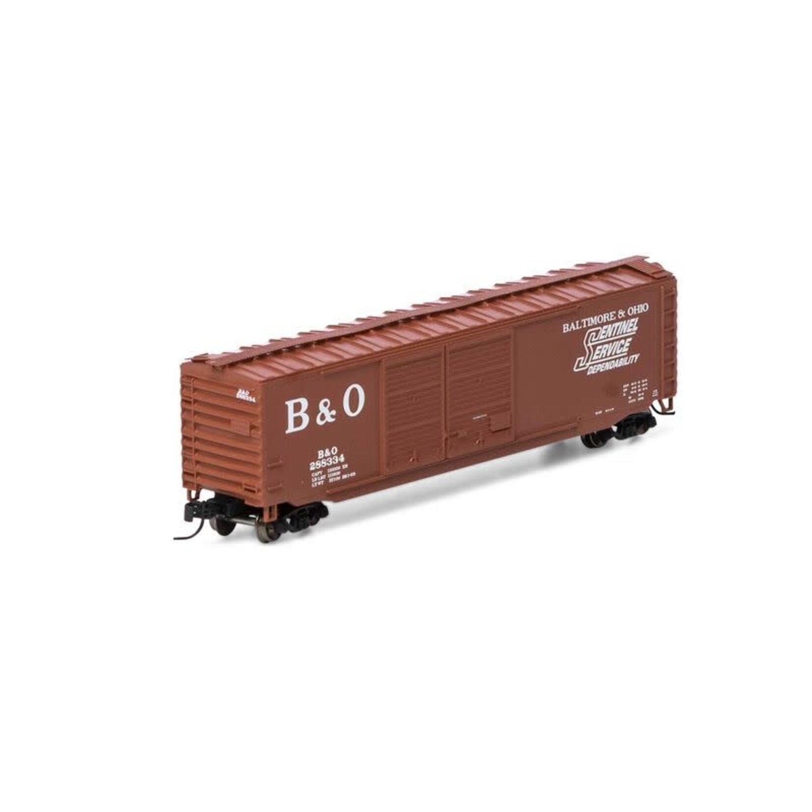 Athearn 2793 N 50' Double Sliding Door Box, B&O 288334
