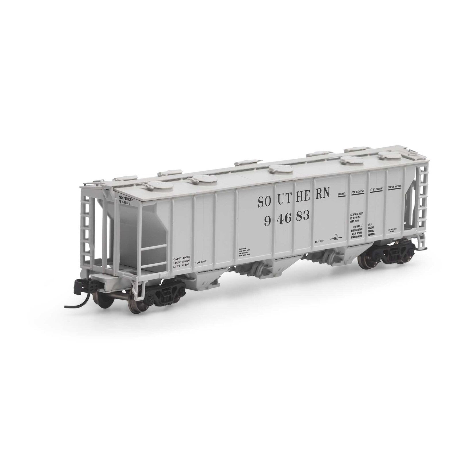 Athearn 28344 N PS-2 2893 3-Bay Covered Hopper, SOUTHERN 94683