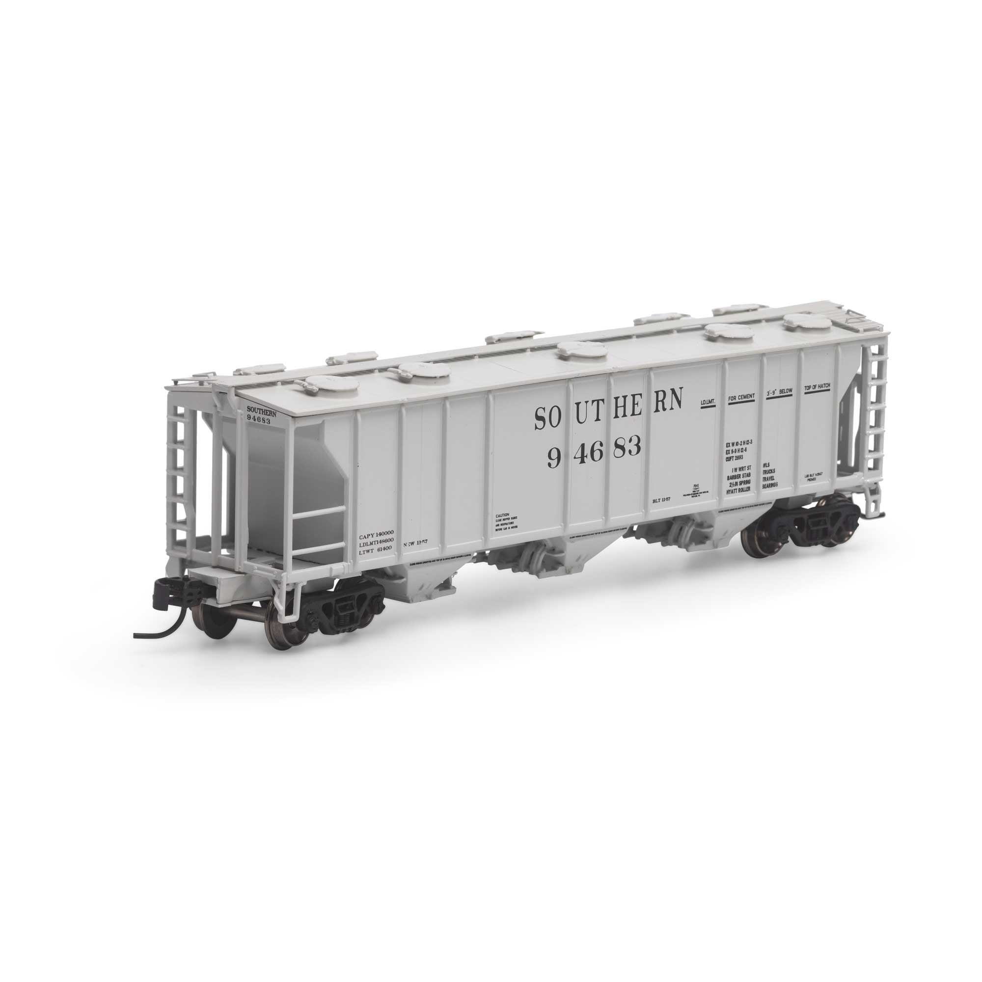 28344 N PS-2 2893 3-Bay Covered Hopper, SOUTHERN 94683