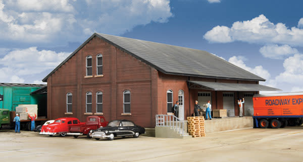 9332954 HO Brick Freight House Kit