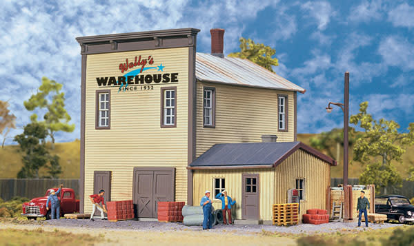 9333654 HO Wally's Warehouse - Main Building Kit