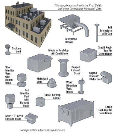 9333733 HO Roof Details Kit