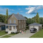 Walthers 9333792 HO Two-Story House with Garage Kit