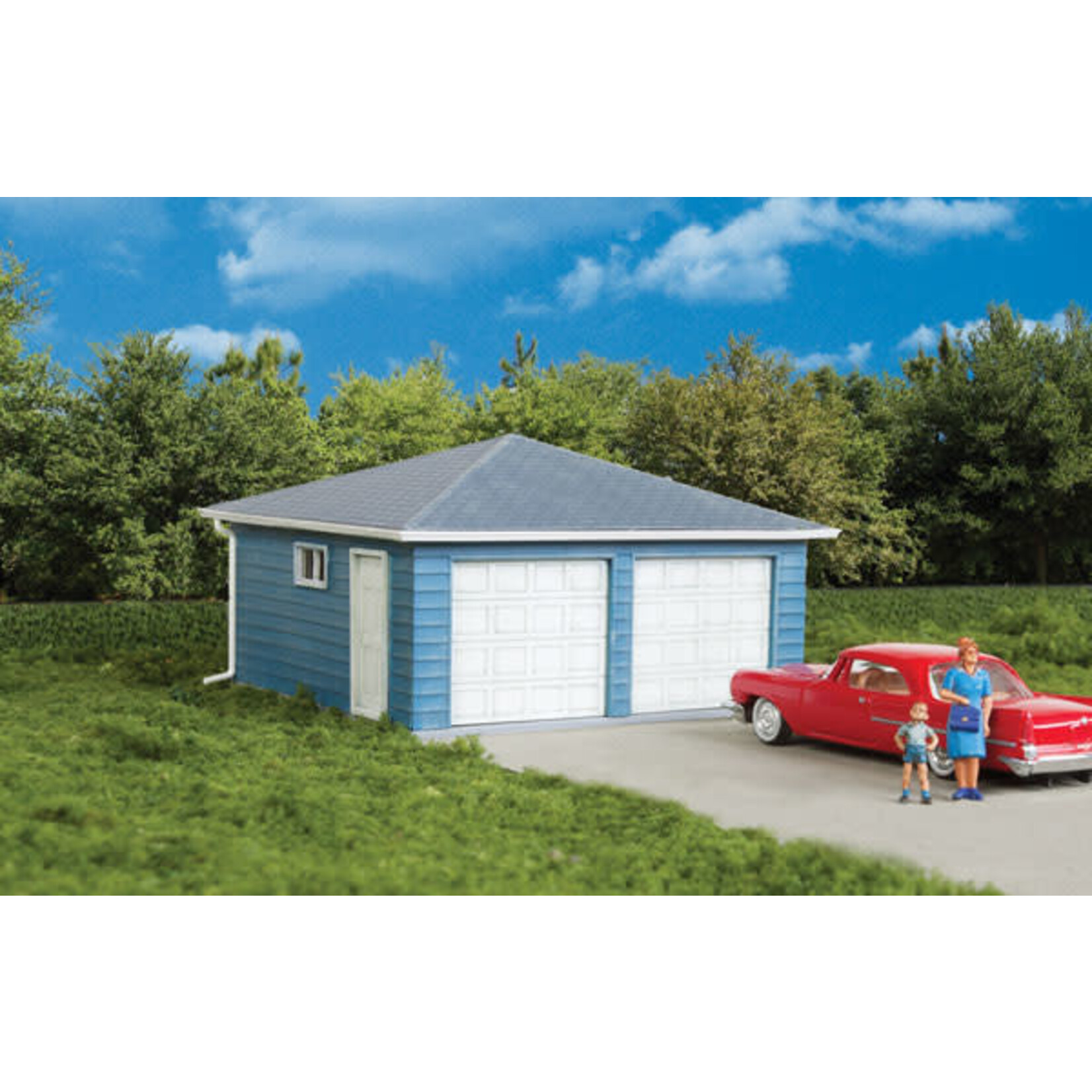 Walthers 9333793 HO Two-Car Garage Kit