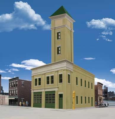 9334022 HO Two-Bay Fire Station Kit