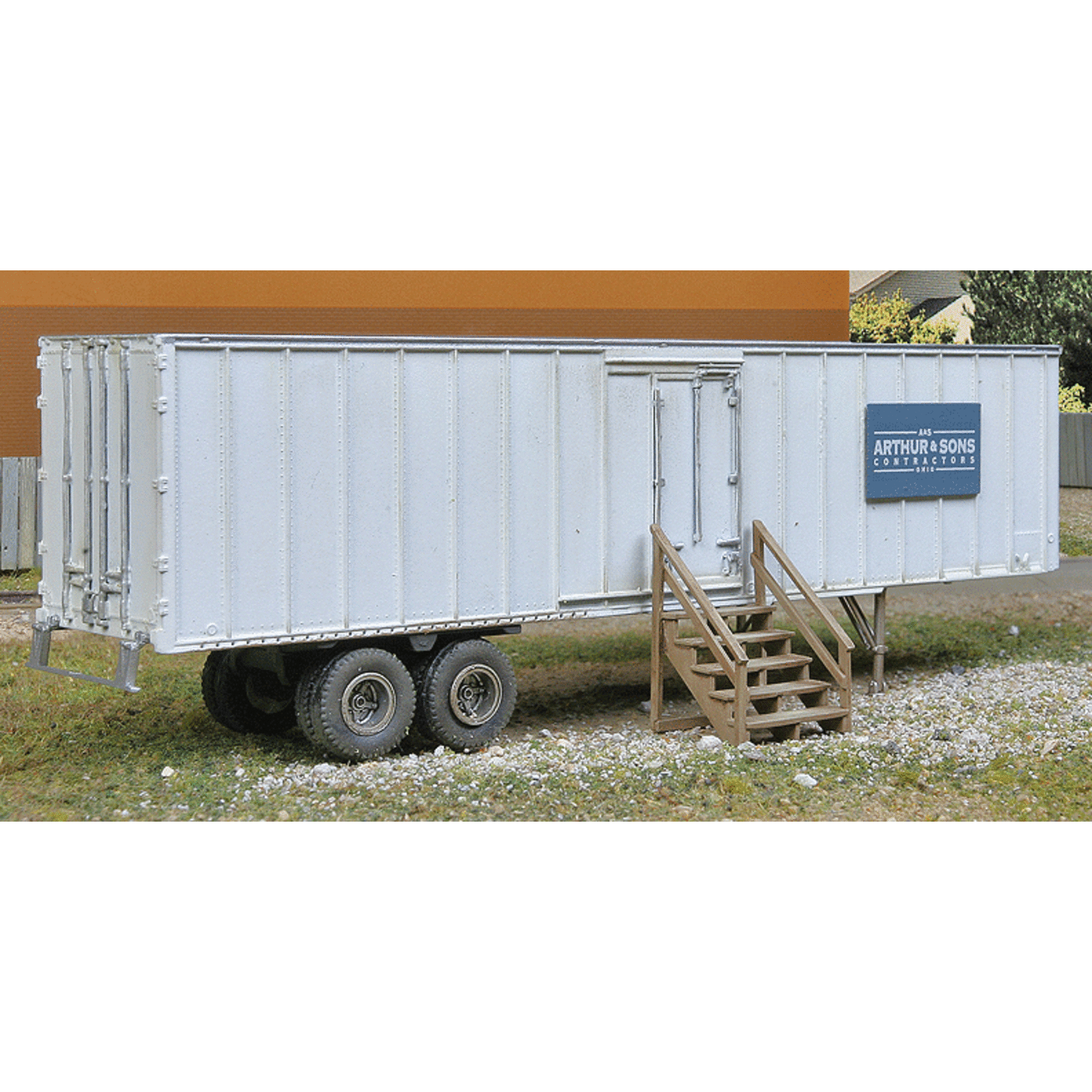 Walthers 9492901 HO Construction Site Storage Trailer - Mobile Storage