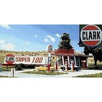 Blair Line 184187 HO Clark Oil Gas Station Kit