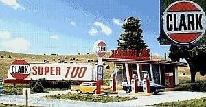 187 HO Clark Oil Gas Station Kit