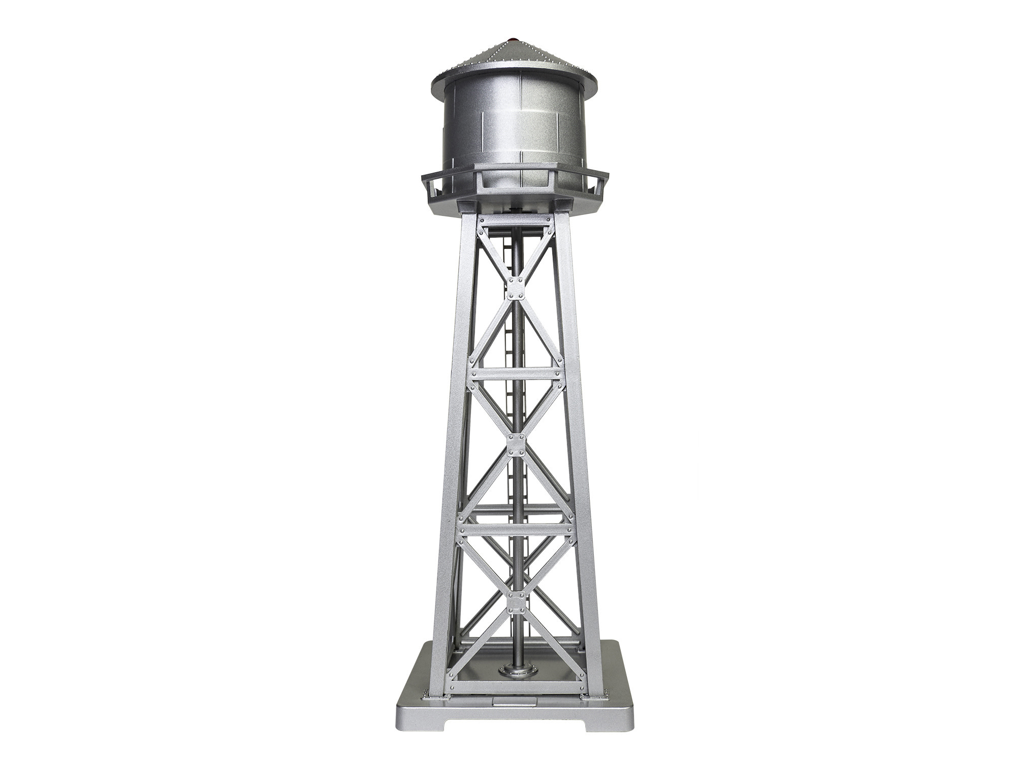 1956120 HO Lighted Water Tower - Silver - Assembled